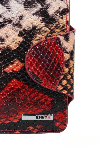 Karya Deri Genuine Leather Unisex Patterned Card Holder Wallet121600
