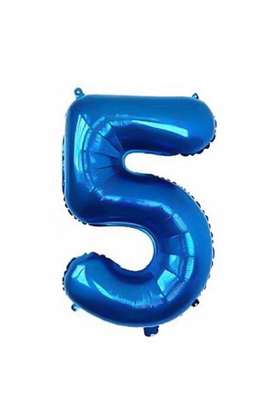 Parti Station Number Foil Balloon Navy Blue Number Balloon Blue Age 5 Balloon 76 Cm Number Balloon Flying Balloon Helium Balloon