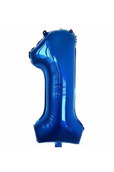 Parti Station Number Foil Balloon Navy Blue Number Balloon Blue 1 Year Old Balloon 76 Cm Number Balloon Flying Balloon Helium Balloon