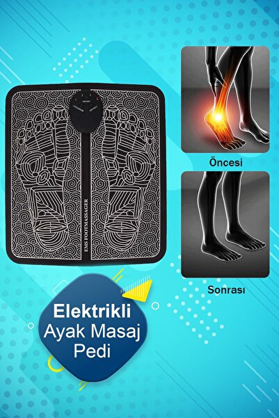Nikadu Ems Ayak Masaj Pedi Foot Massager Titreşimli Refleksloji Masaj Aleti