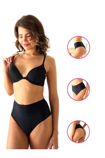 MİSTİRİK Μοντέλο Arpina Black Seamless - Χωρίς σημάδια λέιζερ, εύκαμπτο και συσφιγκτικό