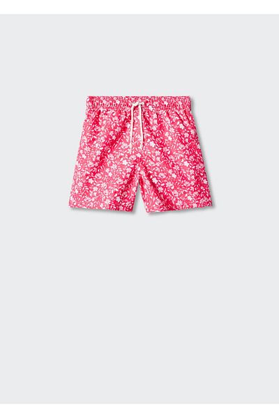 MANGO Kids Badeshorts mit Blumenmuster