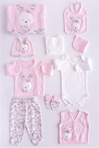 Gaye Bebe Baby Girl Powder Cotton Cute Rabbit 10-Piece Hospital Discharge and...
