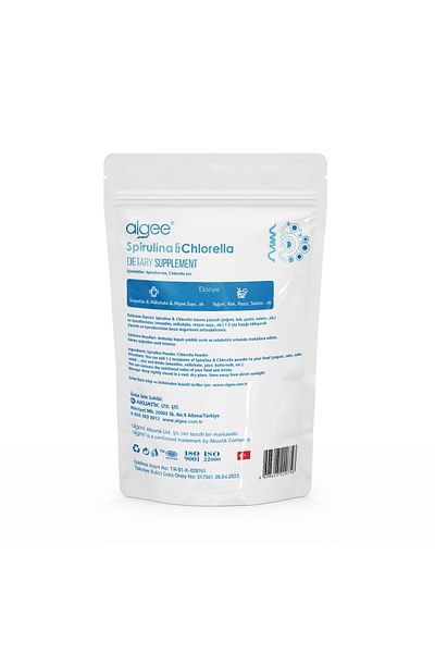 ALGEE Organic Spirulina & Chlorella Powder Without Additives 50 Gr