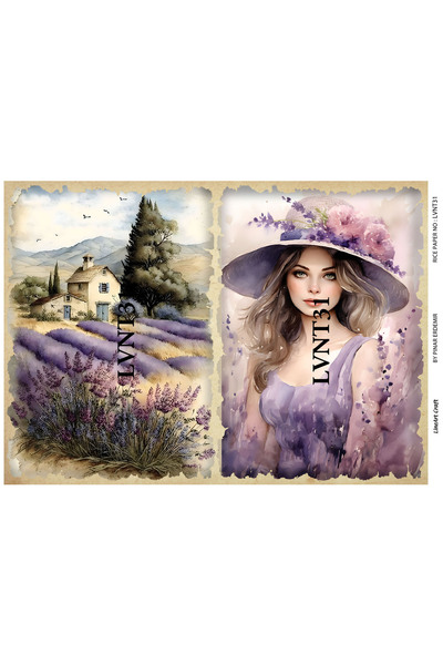 LİNEART Brass Decopage Paper - Lvnt31, 29X42Cm