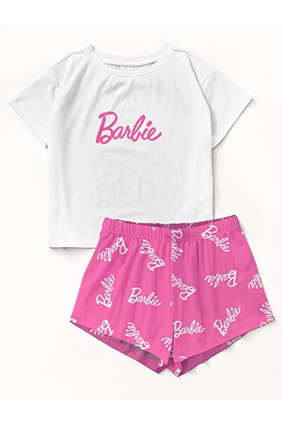 PEMBİŞ HOMEWEAR Zezex Barbie2 Kadın Şort Takımı
