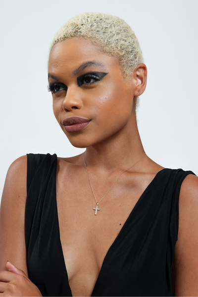 Online Takı Gümüş Haç Kolye