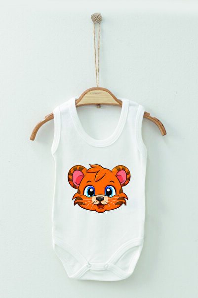 ADABEBEK سالوبيت للأطفال مصنوع من القطن العضوي بنقشة النمر بنسبة 100%