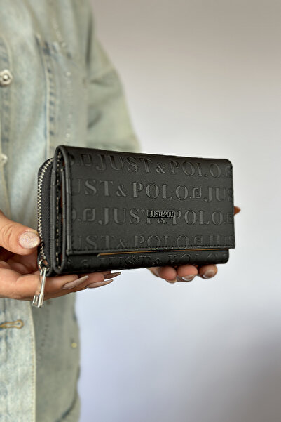 Just Polo Günlük Kullanıma Uygun Büyük Boy Yatay Model Fermuarlı Ve Kapaklı K...