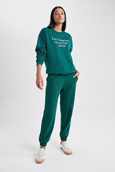 DeFacto Thick Jogger Sweatpants Elastic Waist Lace up Pocket V2700Az23Wn