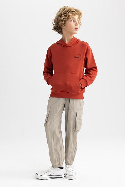 DeFacto Boy's Cargo Jogger Leg Parachute Trousers B2589a823au