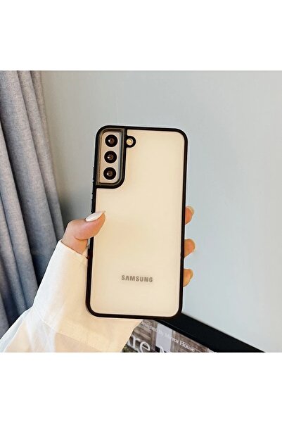 Rivor Samsung Galaxy S22 Uyumlu Kılıf Kamera Çıkıntılı Arkası Şeffaf Köşeleri...