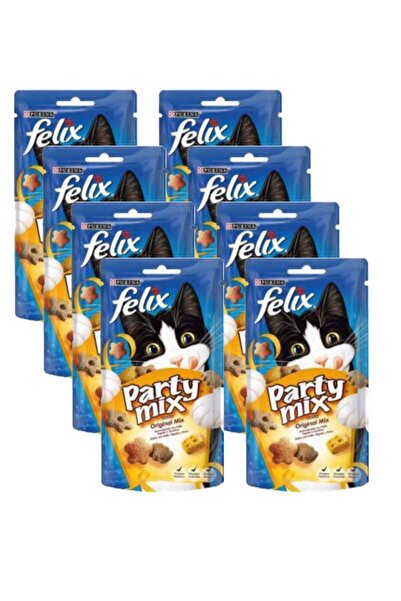 FELIX Party Mix Kedi Ödülleri Orijinal Lezzetleri 8li Paket 60gx8