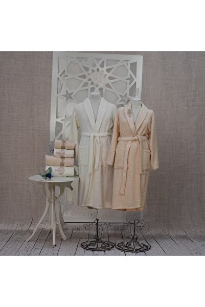Elart Bathrobe Set Oscar Cappuccino Cream 6 Pieces