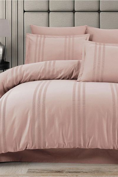 Clasy Ranforce Double Duvet Cover Set Melkor V6 Powder