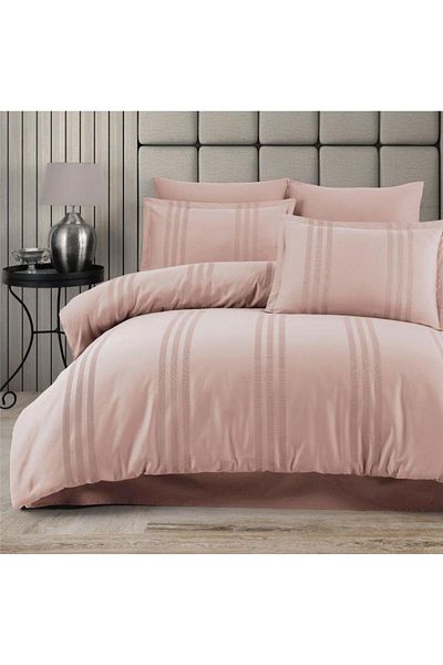 Clasy Ranforce Double Duvet Cover Set Melkor V6 Powder