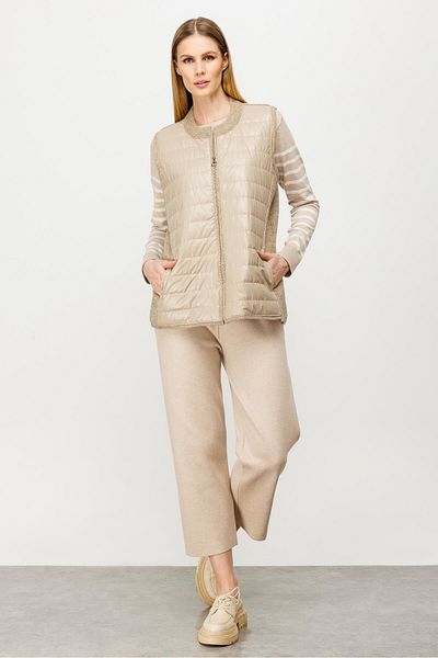 Butik Triko Knitwear Combined Quilted Vest