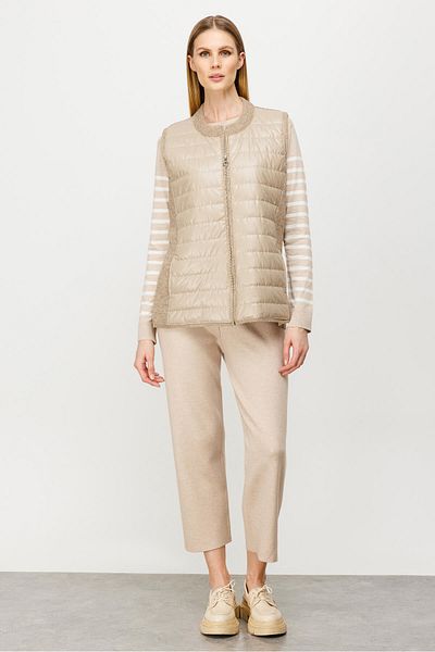 Butik Triko Knitwear Combined Quilted Vest