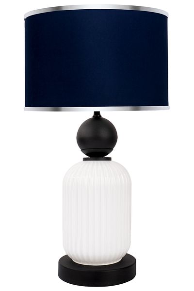 MINIMAL ETICARET VE BILGI TEKNOLOJILERI Lotus Opal Black - White Glass Lampshade