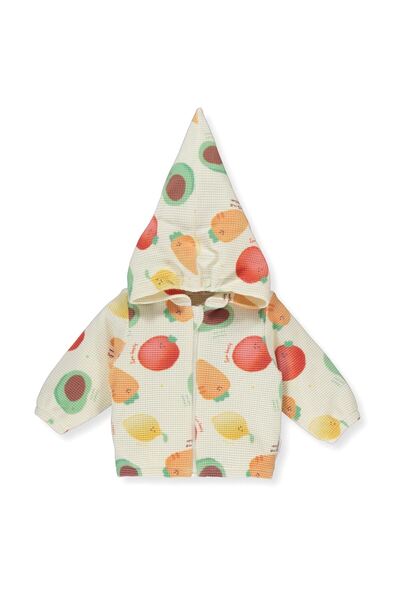 Bebetto Baby Girl Waffle Cardigan 3-Piece Set Red K 4040