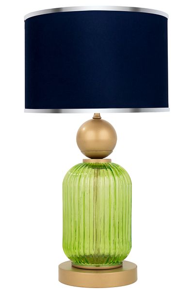 MINIMAL ETICARET VE BILGI TEKNOLOJILERI Lotus Forest Green Glass Lampshade