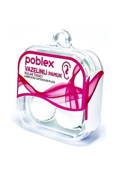 Poblex Vaseline Cotton Ear Plugs - Ear Protection Plugs Pack of 4