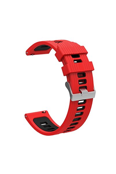 AktarMobile Redmi Watch 3 Active Uyumlu Silikon Kordon Çizgili Spor Tasarım R...