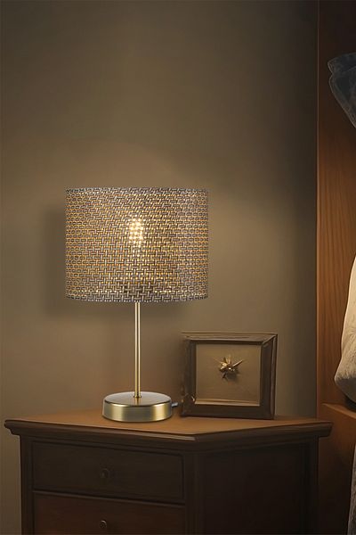 manogrup avize aydınlatma Ala Lamp Shade Gold - Brown Hat with Slide, for Living Room and Bedroom