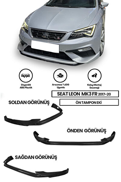 GÜNEŞLİ GARAJ Seat Leon Mk3 Fr 2017-2020 Dinamik Ön Ek (plastik)