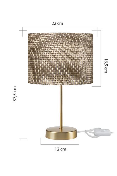 manogrup avize aydınlatma Ala Lamp Shade Gold - Brown Hat with Slide, for Living Room and Bedroom