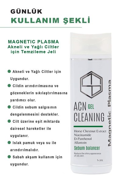 MAGNETİC PLASMA Cleansing Gel for Acne, Acne and Oily Skin - 200ml