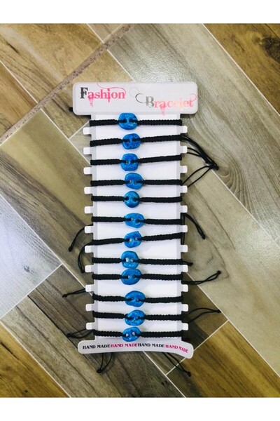 Newa Jewellry سوار مصعد مزين بالخرز على شكل عين شريرة مكرامية