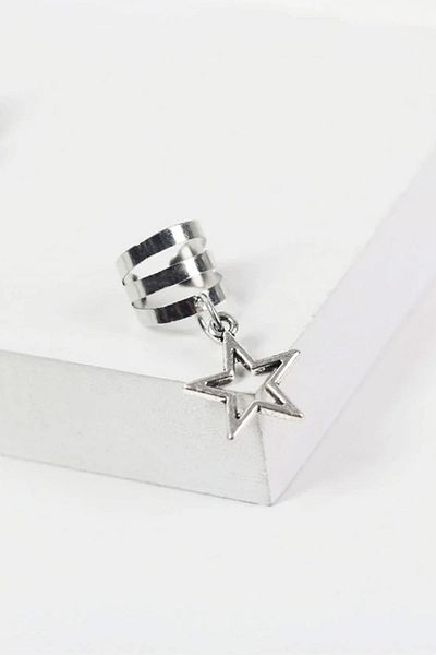 BAHELS Silver Bohema Star Hair Earring Clasp Set 5 Pcs