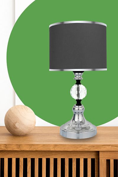 MINIMAL ETICARET VE BILGI TEKNOLOJILERI Omega Crystal Silver Chrome Mini Lampshade