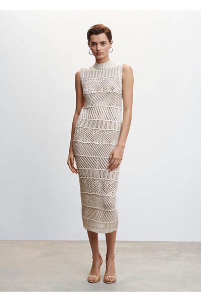 MANGO Woman Openwork Knitted Sweater
