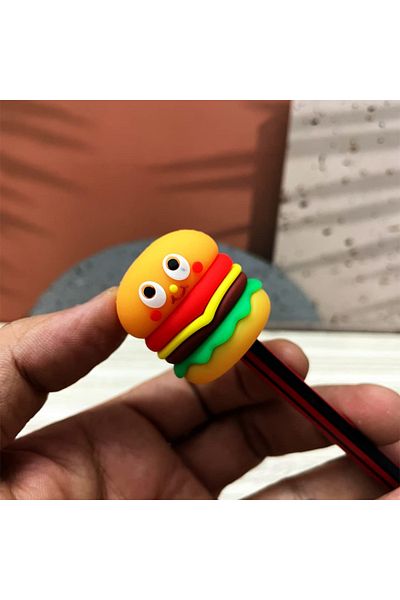 NaSaDAN Hamburger Pencil Sharpener Pencil Opener 1 Piece 3.5 Cm