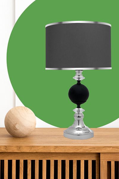 MINIMAL ETICARET VE BILGI TEKNOLOJILERI Omega Silver Black Contrast Lampshade