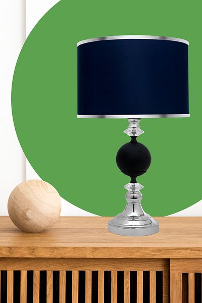 MINIMAL ETICARET VE BILGI TEKNOLOJILERI Omega Silver Black Contrast Lampshade
