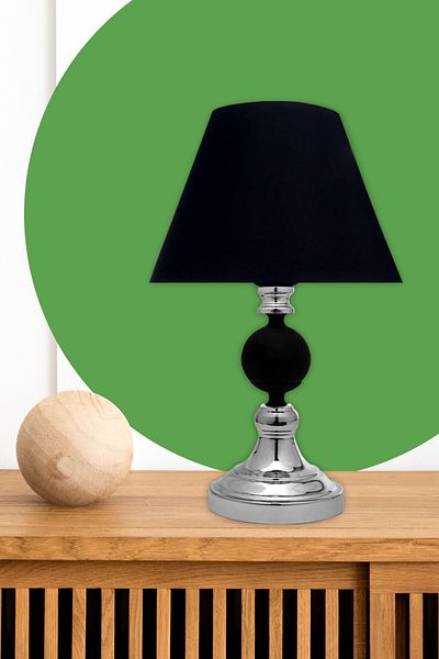 MINIMAL ETICARET VE BILGI TEKNOLOJILERI Omega Contrast Silver-black Cone Mini Lampshade