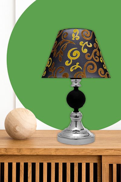 MINIMAL ETICARET VE BILGI TEKNOLOJILERI Omega Contrast Silver-black Cone Mini Lampshade