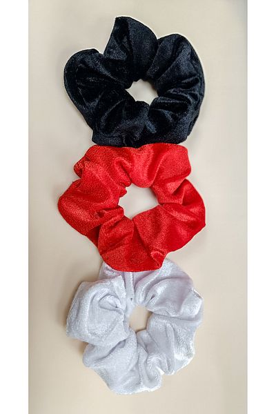 Diloshtrend Design Women's Plush Velvety 3-Piece Bagel Buckle