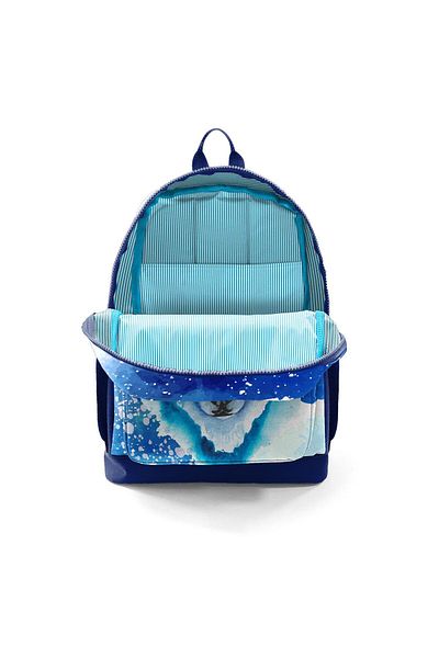 Coral High Geantă pentru școală primară pentru băieți - CORAL HIGH Blue Wolf, set de trei piese