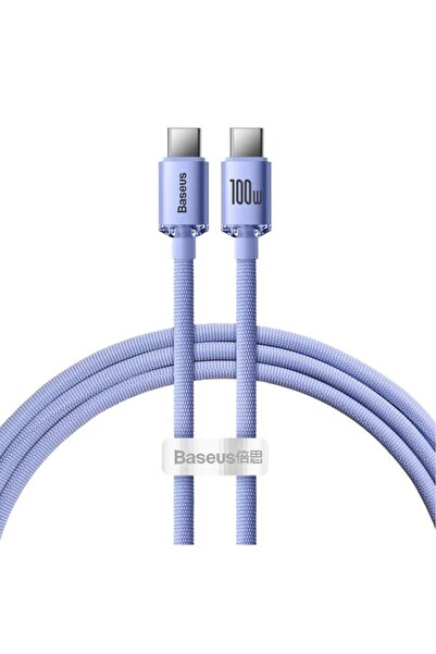 Baseus Crystal Shine Serisi 100w 120cm Type C To Type C Hızlı Şarj Data Kablosu