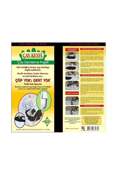 Yetkin Home Filitreli Çay Demelme Poşeti Ihlamur Ada Çayı Bitki Çayı Poşeti