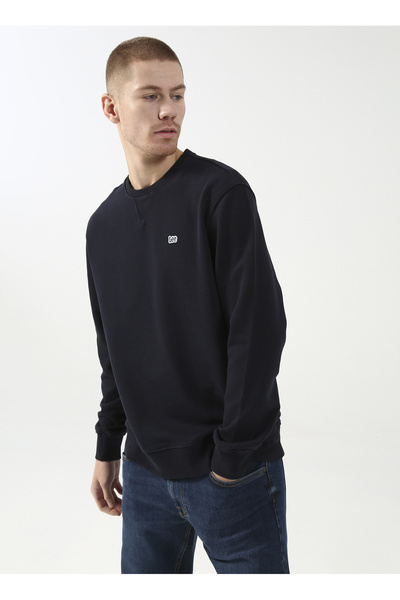 Lee Bisiklet Yaka Regular Fit Erkek Şardonlu Sweatshirt L81IRYM