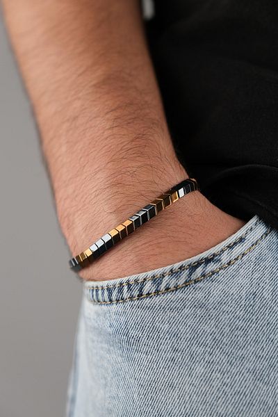 Jack Ferrero MEN'S DISCOLOUR-PROOF NATURAL STONE BRACELET EXCLUSIVE