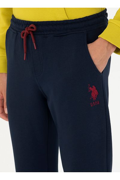 U.S. Polo Assn. ΒΑΣΗ. Polo Assn. Ανδρικά φούτερ με κανονική λεπτή γραμμή Navy Blue, HENBIXSK023
