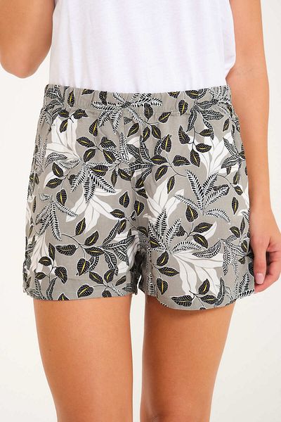 Dennis Denise Pantaloni scurti de damă din bumbac cu modele florale