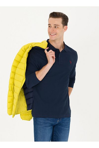 U.S. Polo Assn. ΒΑΣΗ. Polo Assn. Ανδρικό φούτερ Polo Navy Blue με λαιμόκοψη GTP01SK023