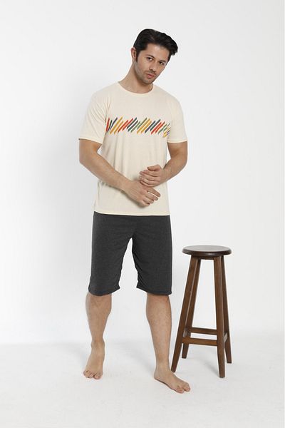 Ayans Pijama Combed cotton (single jersey) Capri Pajama Set